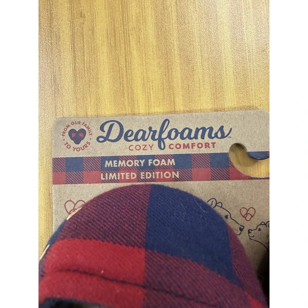 BABY BEAR Dearfoams Cozy Comfort Slippers w/ Ears Size 5/6 Limited Edition NEW!